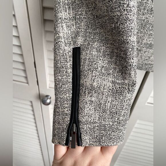 Vintage Nordstrom Classiques Entier Blazer Jacket with Leather Trim Small - Picture 5 of 11